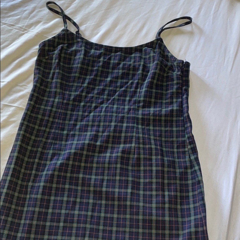 Woven pattern mini dress